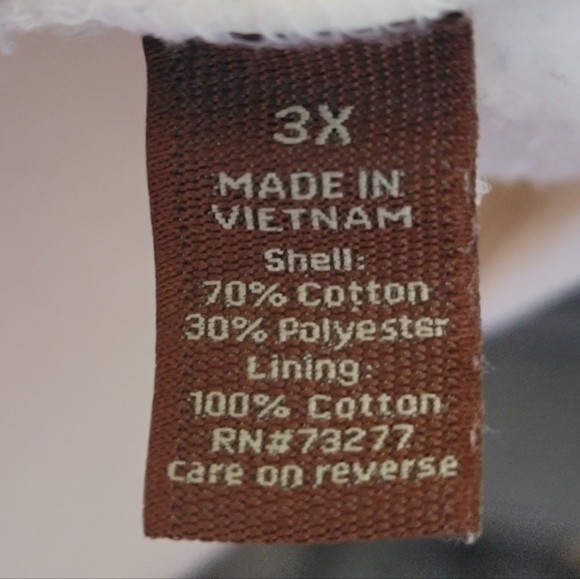 Cream Fleece Double Breasted Transitional Coat Plus Size 3X - Picture 7 of 7